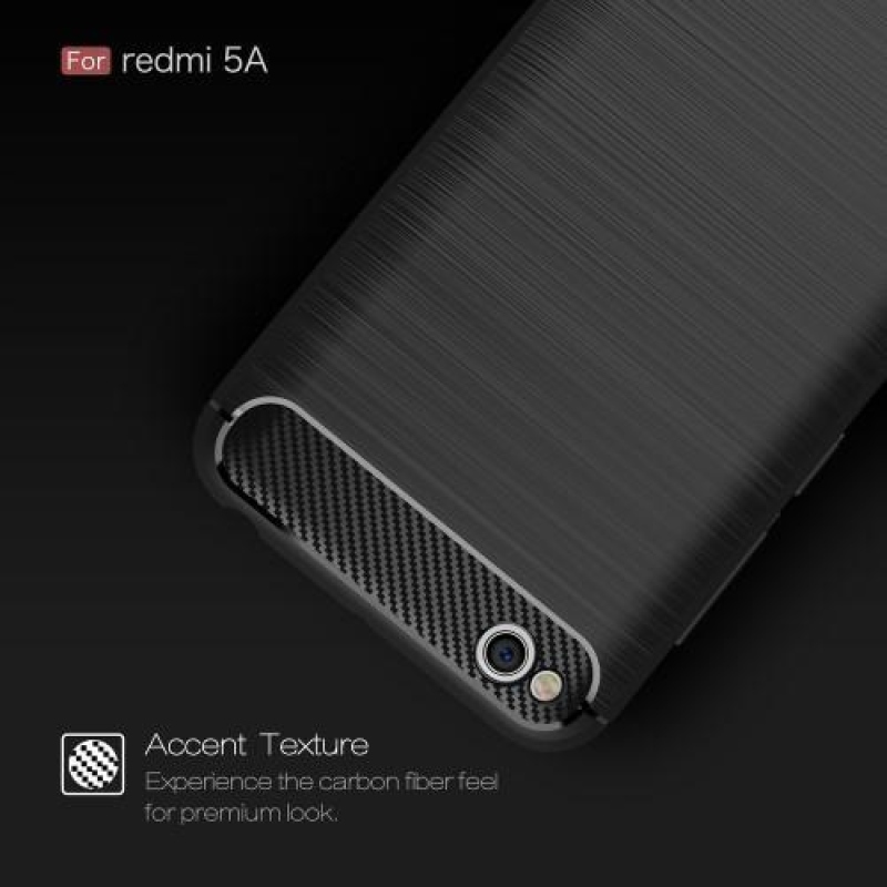 Carbo odolný gelový obal s broušením na Xiaomi Redmi 5A - černé