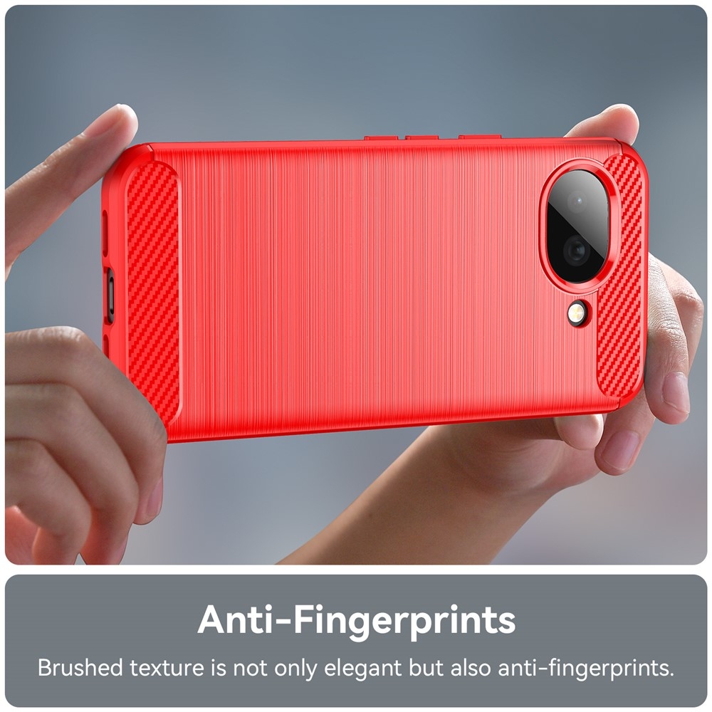 Carbon odolný gelový obal na Google Pixel 10a - červený
