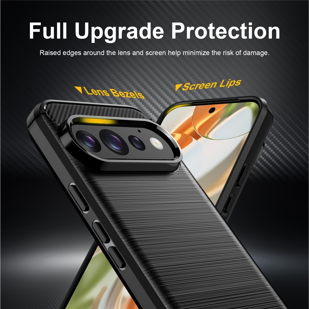 Carbon odolný gelový obal na Google Pixel 11 Pro/11 - černý
