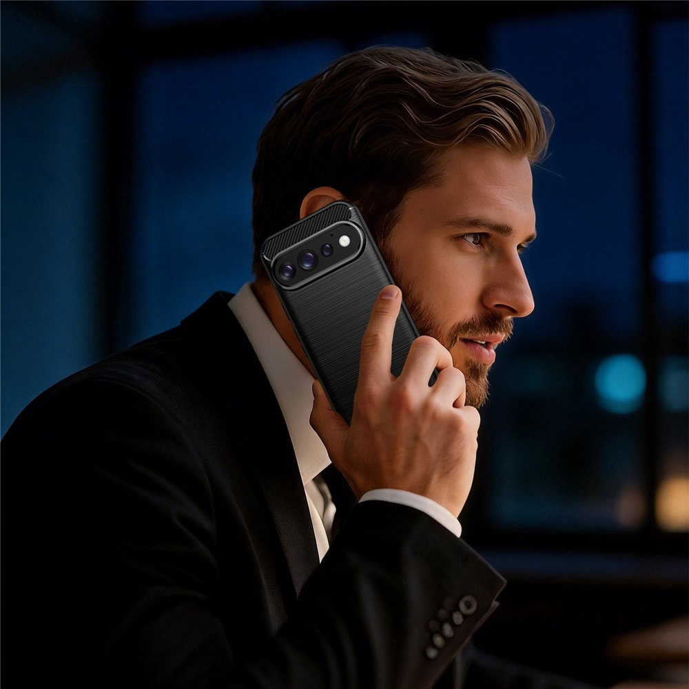 Carbon odolný gelový obal na Google Pixel 11 Pro/11 - černý