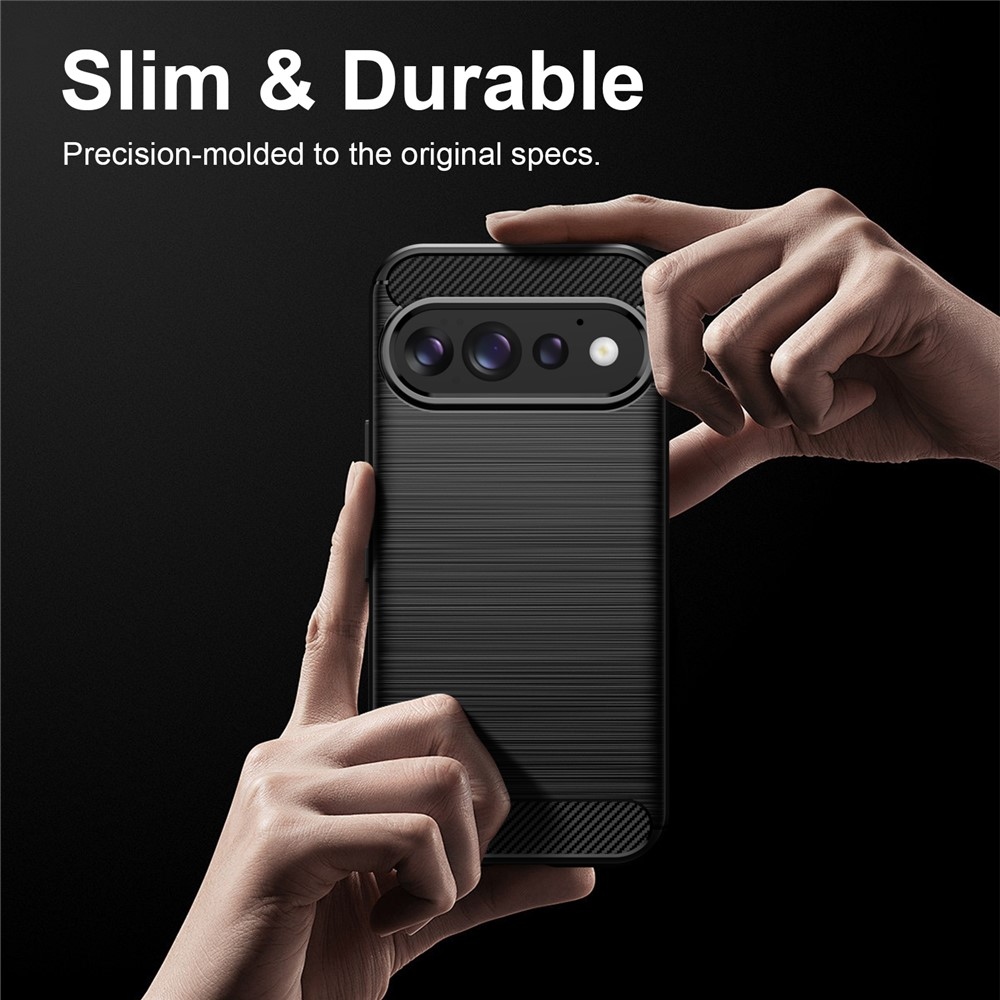 Carbon odolný gelový obal na Google Pixel 11 Pro/11 - černý