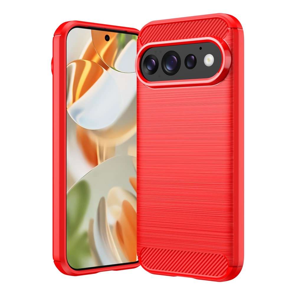 Carbon odolný gelový obal na Google Pixel 11 Pro/11 - červený