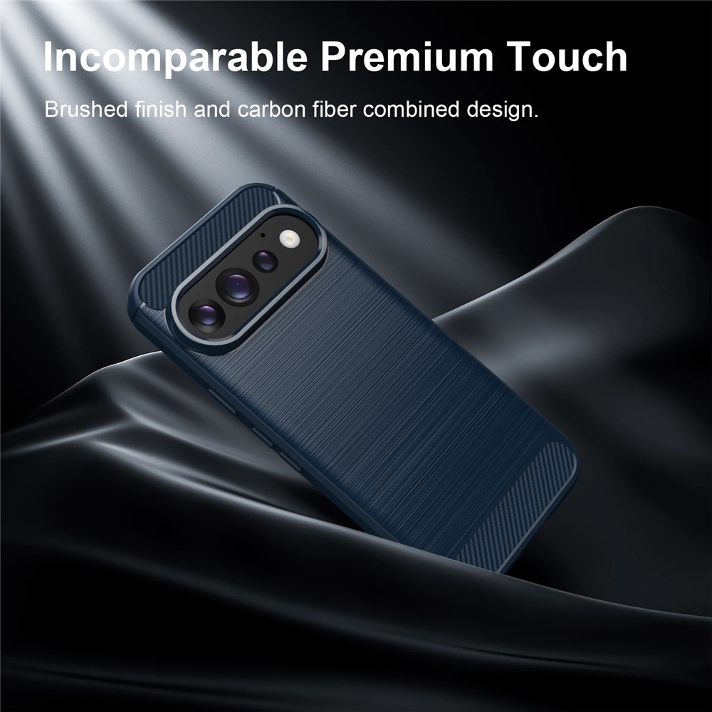 Carbon odolný gelový obal na Google Pixel 11 Pro/11 - modrý