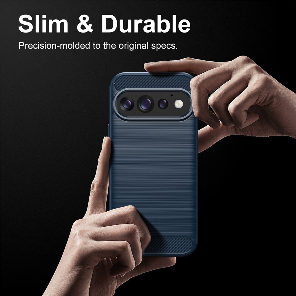 Carbon odolný gelový obal na Google Pixel 11 Pro/11 - modrý