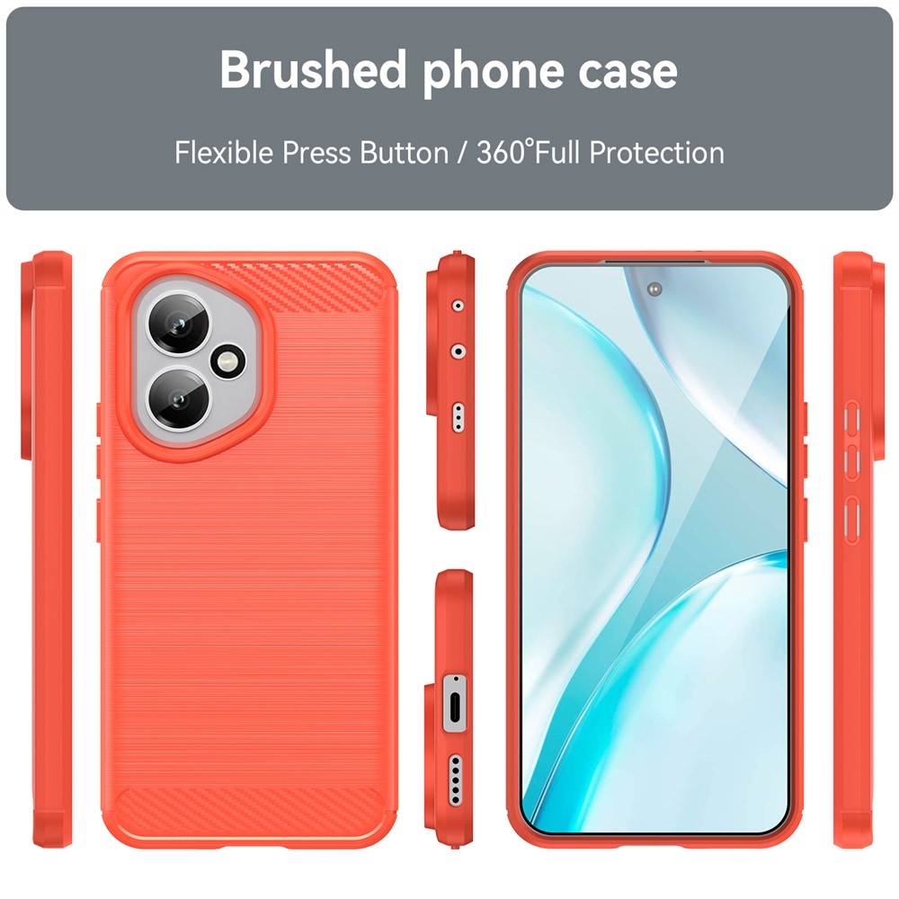 Carbon odolný gelový obal na Honor 400 - červený