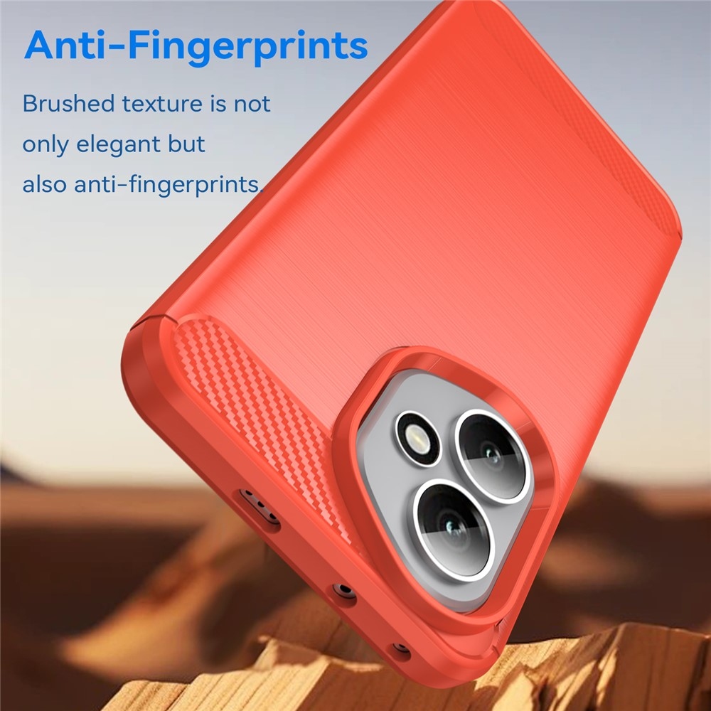 Carbon odolný gelový obal na Honor 400 - červený