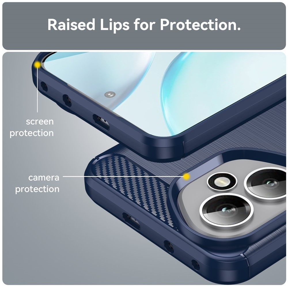 Carbon odolný gelový obal na Honor 400 - modrý