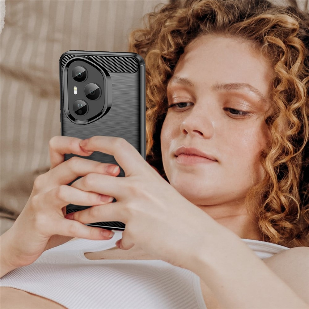 Carbon odolný gelový obal na Honor 400 Pro - černý