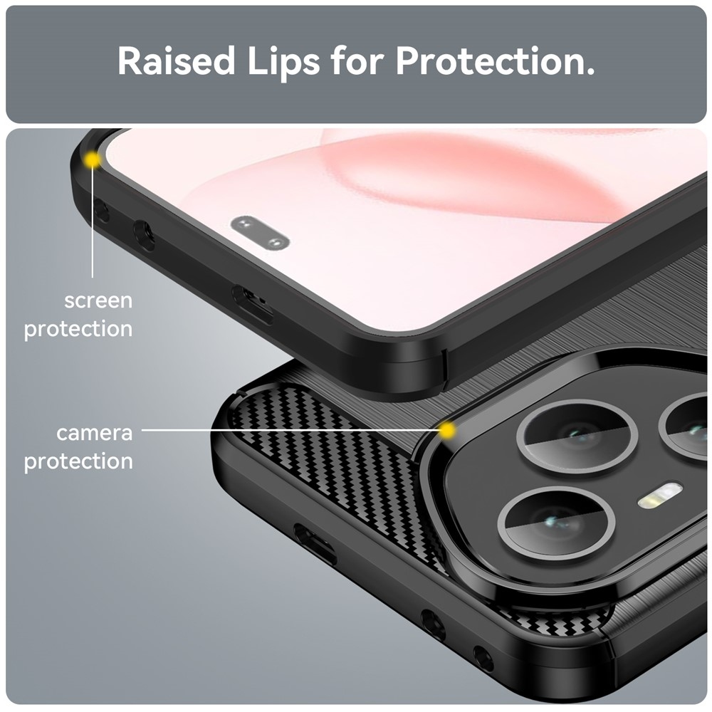 Carbon odolný gelový obal na Honor 400 Pro - černý