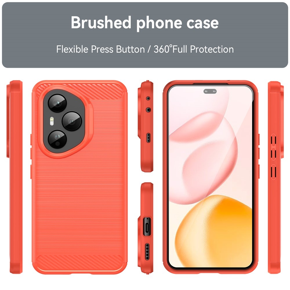 Carbon odolný gelový obal na Honor 400 Pro - červený