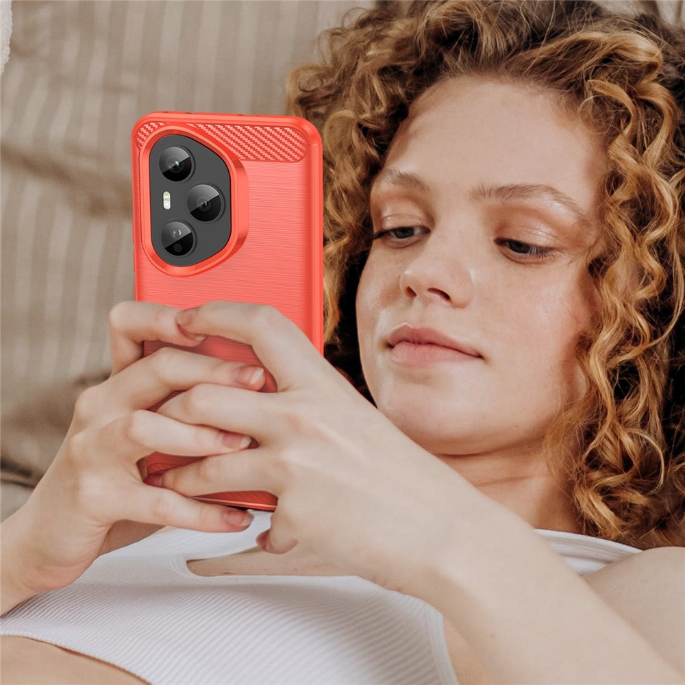 Carbon odolný gelový obal na Honor 400 Pro - červený