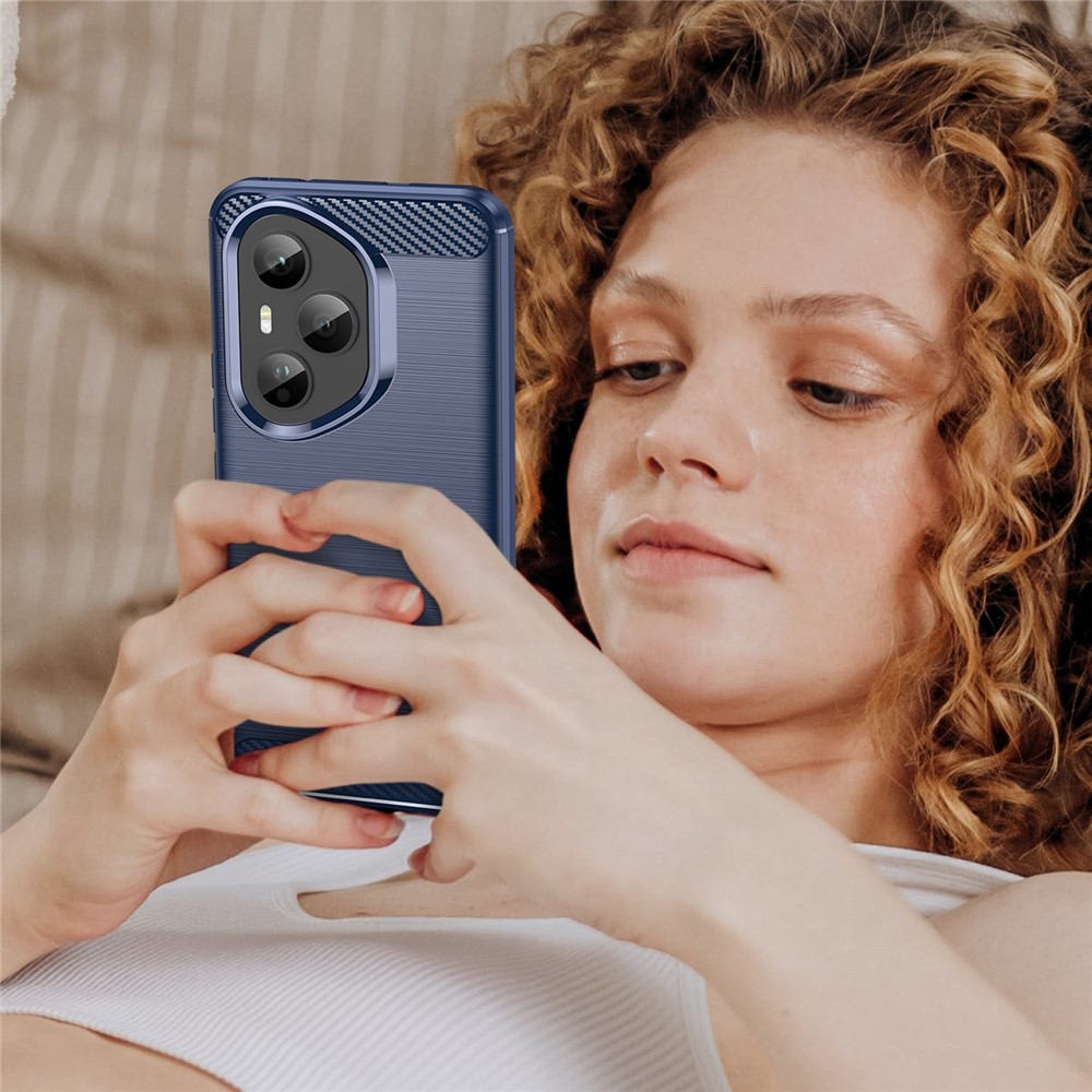 Carbon odolný gelový obal na Honor 400 Pro - modrý