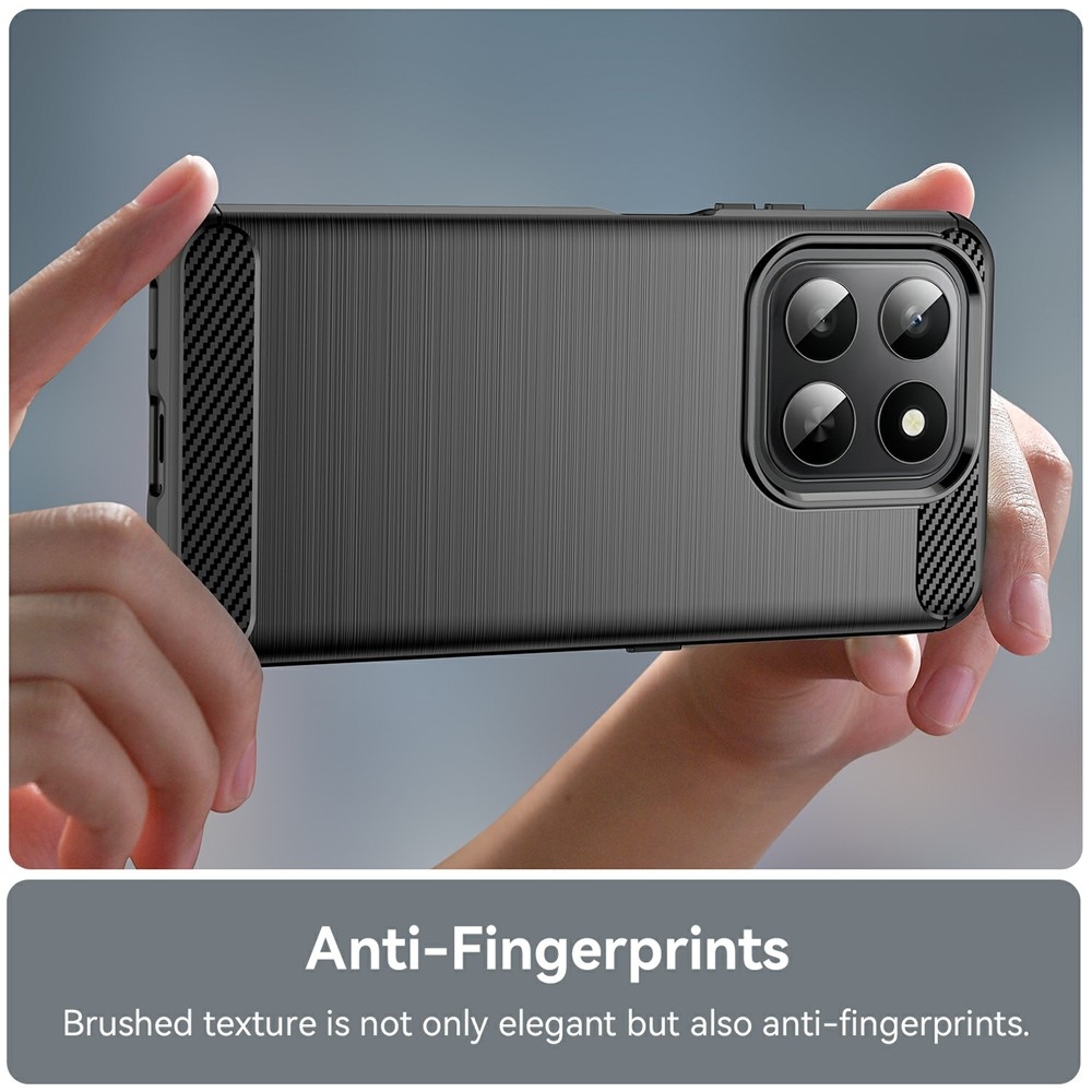 Carbon odolný gelový obal na Honor 400 Smart 5G/4G/Honor X7d - černý