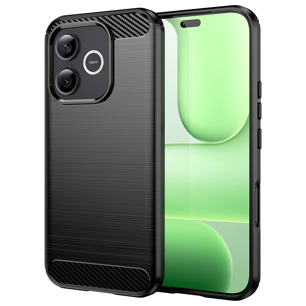 Carbon odolný gelový obal na Honor 600 Lite 5G - černý