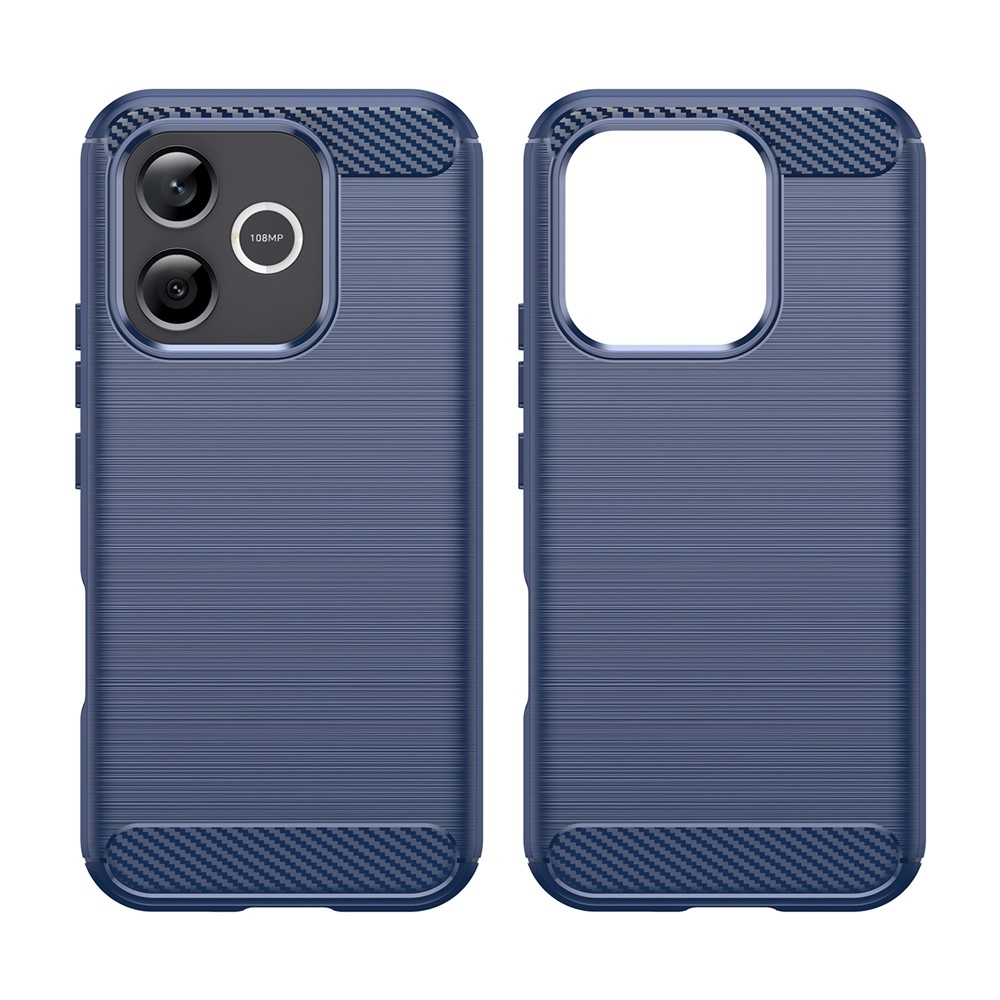 Carbon odolný gelový obal na Honor 600 Lite 5G - modrý