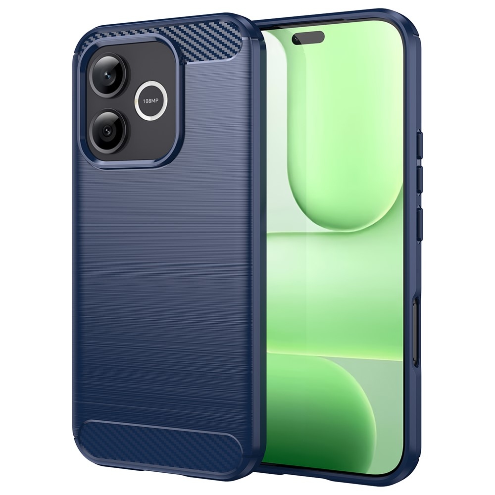 Carbon odolný gelový obal na Honor 600 Lite 5G - modrý