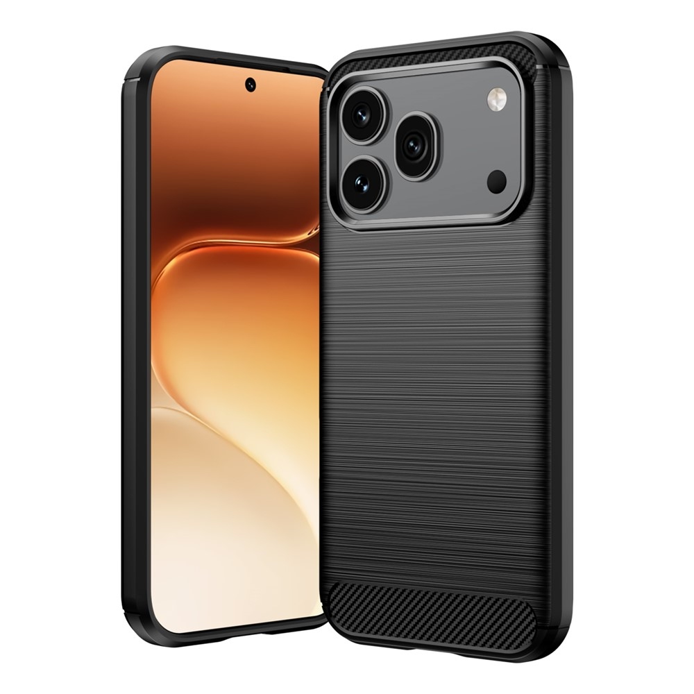 Carbon odolný gelový obal na Honor 600 Pro 5G/Honor 600 5G - černý