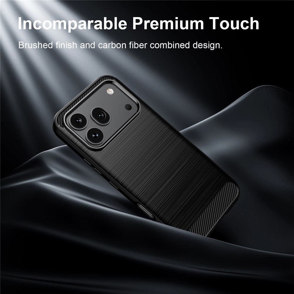 Carbon odolný gelový obal na Honor 600 Pro 5G/Honor 600 5G - černý