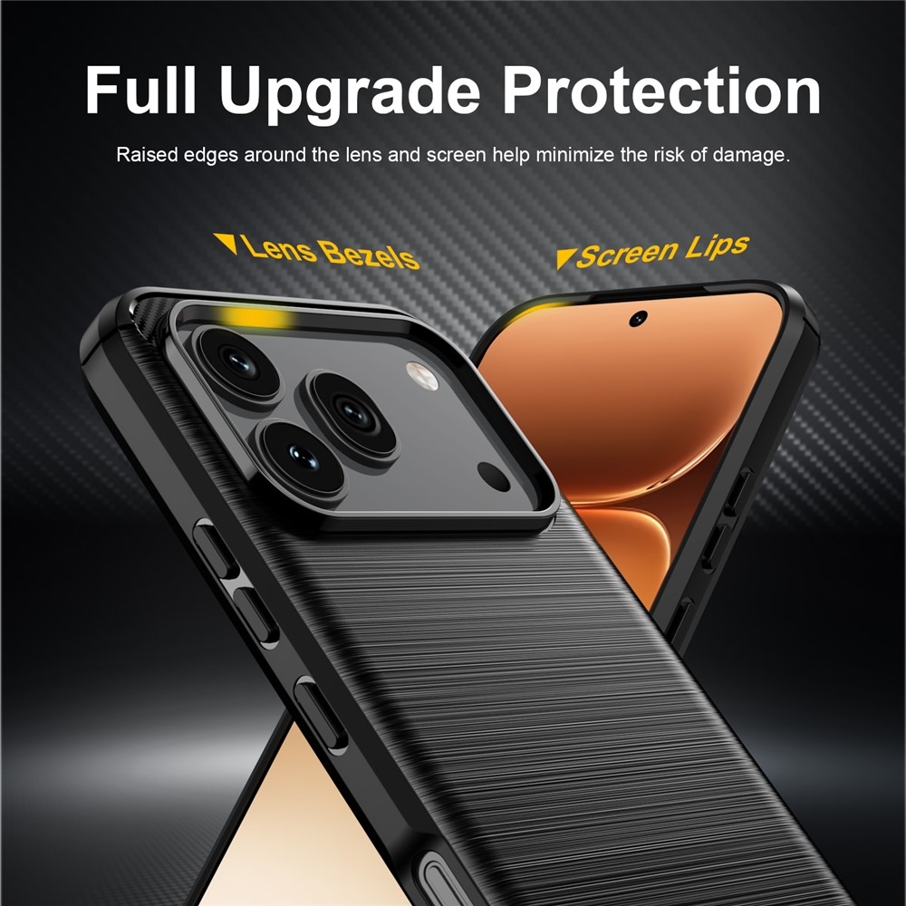Carbon odolný gelový obal na Honor 600 Pro 5G/Honor 600 5G - černý
