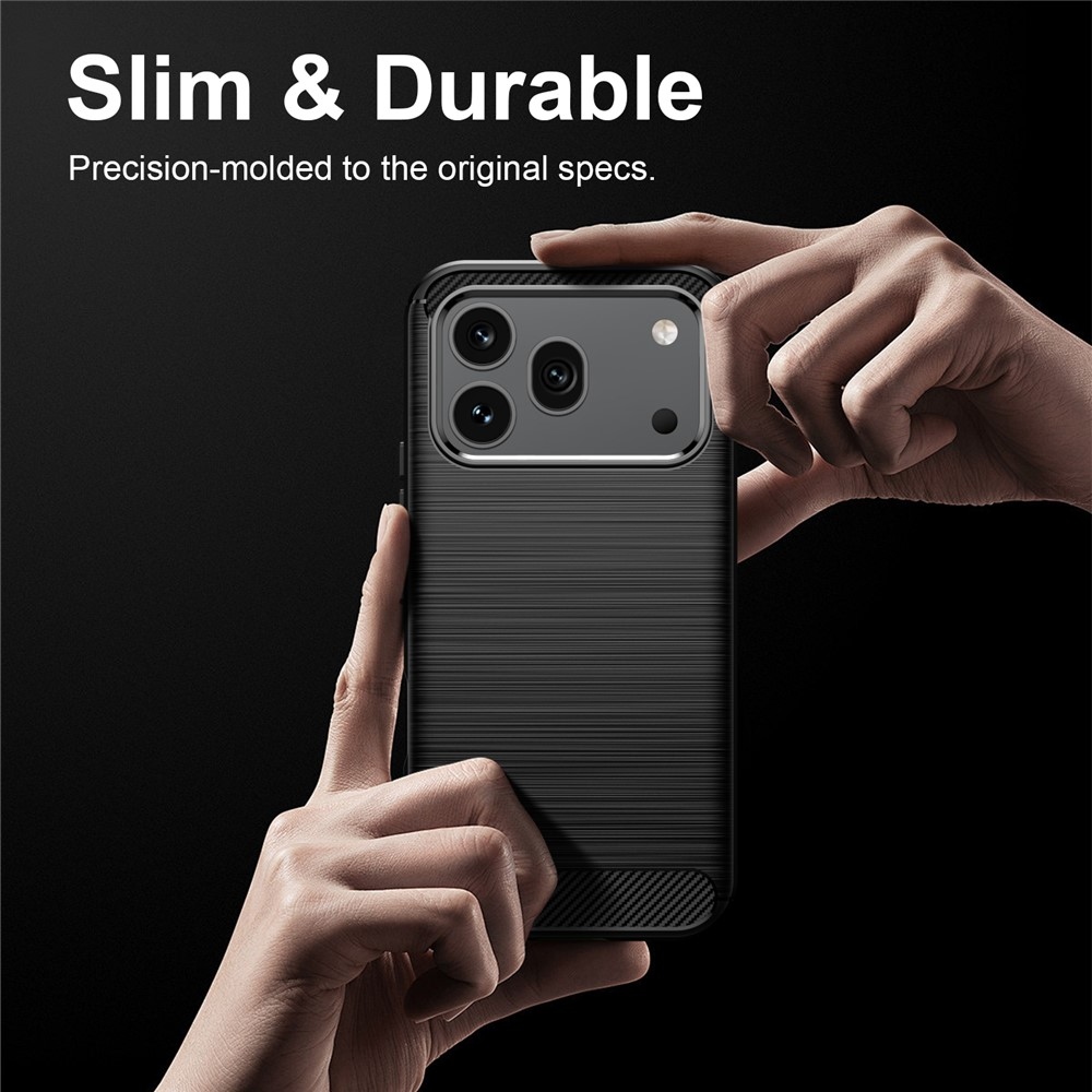 Carbon odolný gelový obal na Honor 600 Pro 5G/Honor 600 5G - černý