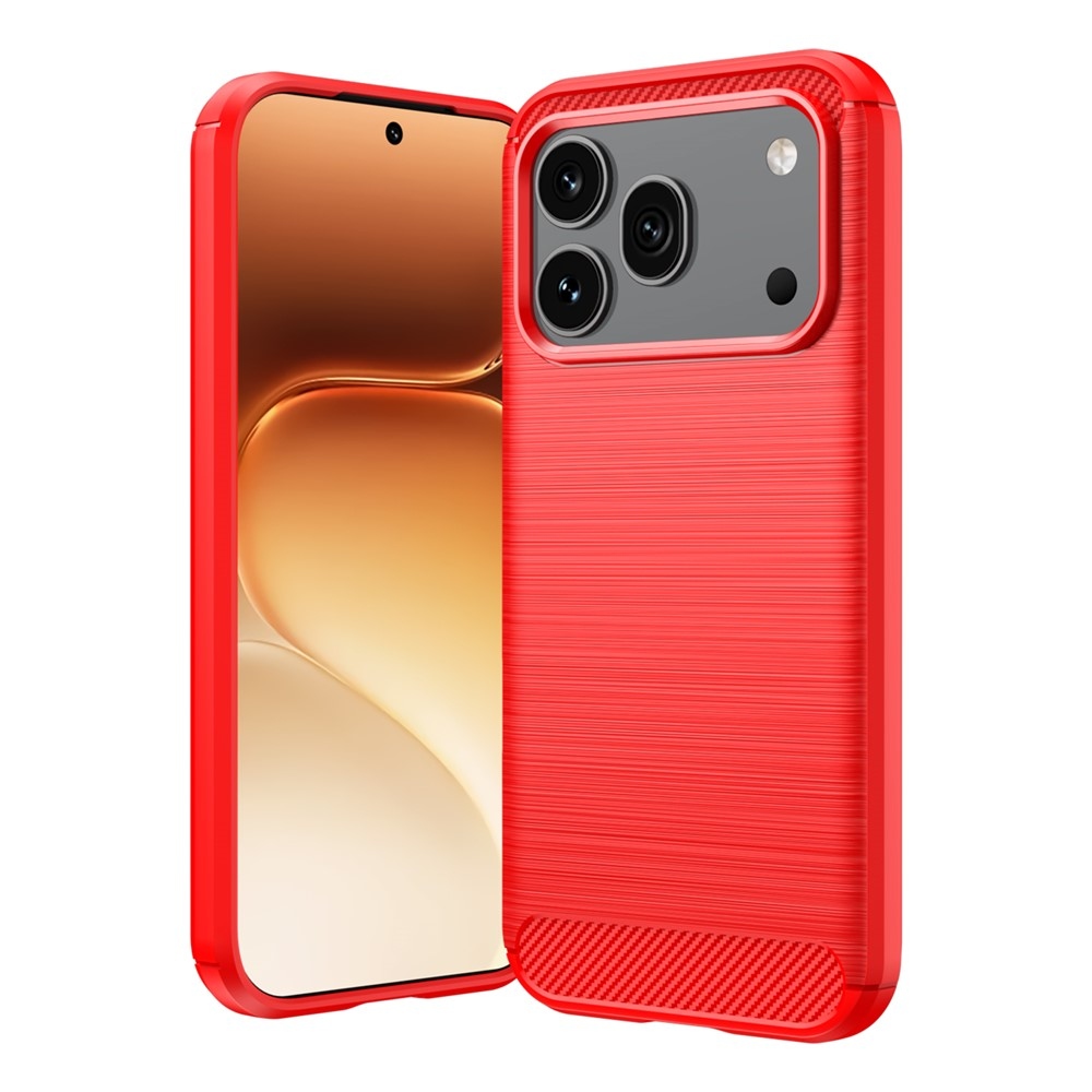 Carbon odolný gelový obal na Honor 600 Pro 5G/Honor 600 5G - červený