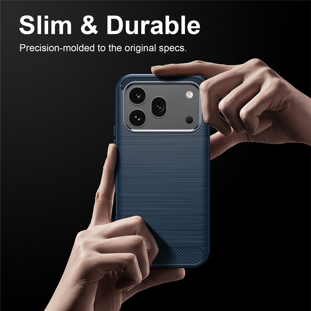 Carbon odolný gelový obal na Honor 600 Pro 5G/Honor 600 5G - modrý