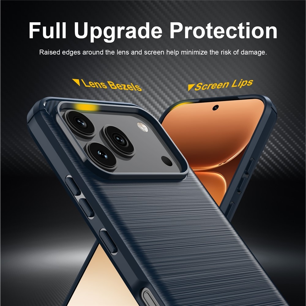 Carbon odolný gelový obal na Honor 600 Pro 5G/Honor 600 5G - modrý