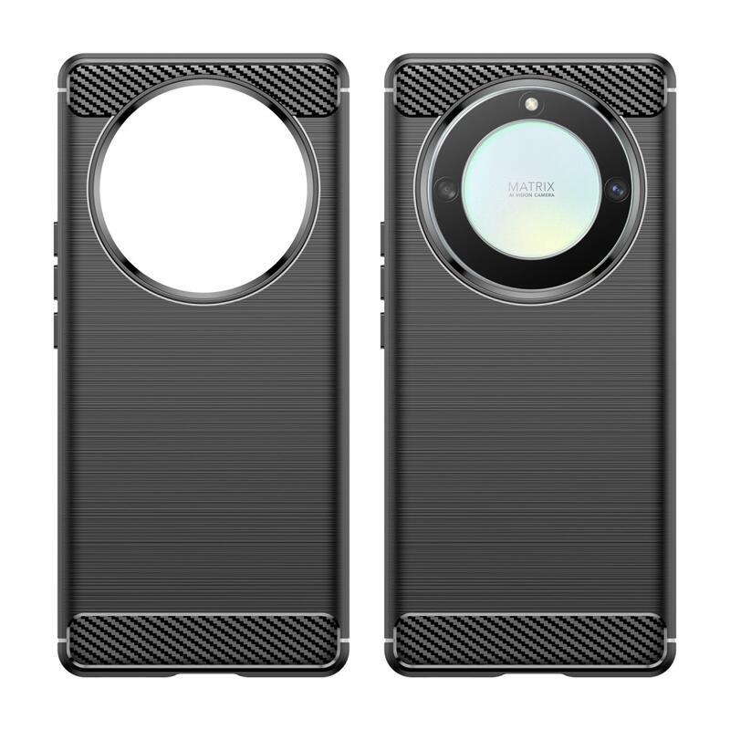 Carbon odolný gelový obal na Honor Magic 5 Lite 5G - černý