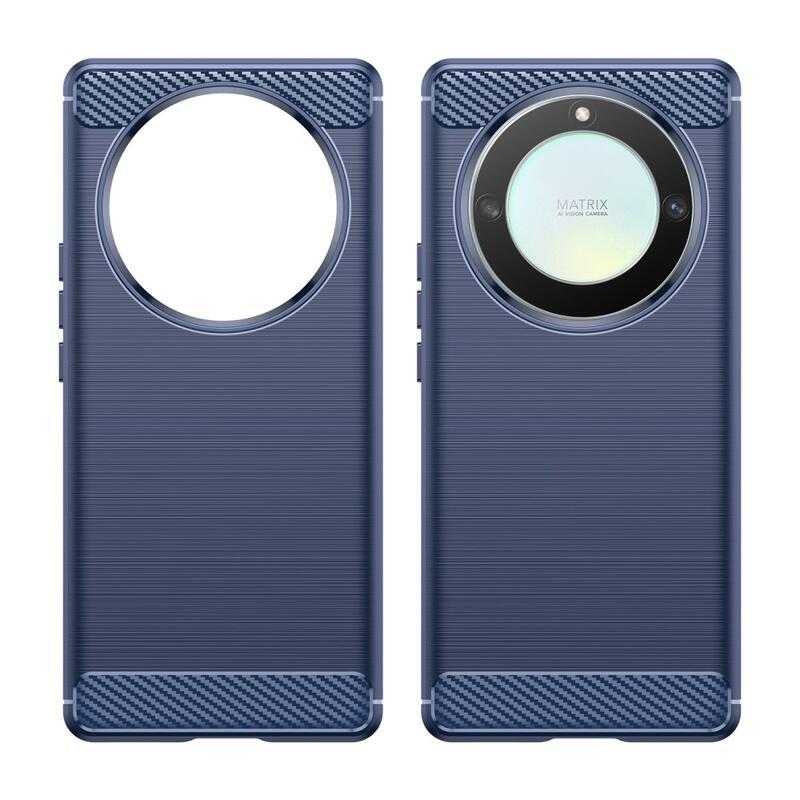 Carbon odolný gelový obal na Honor Magic 5 Lite 5G - modrý