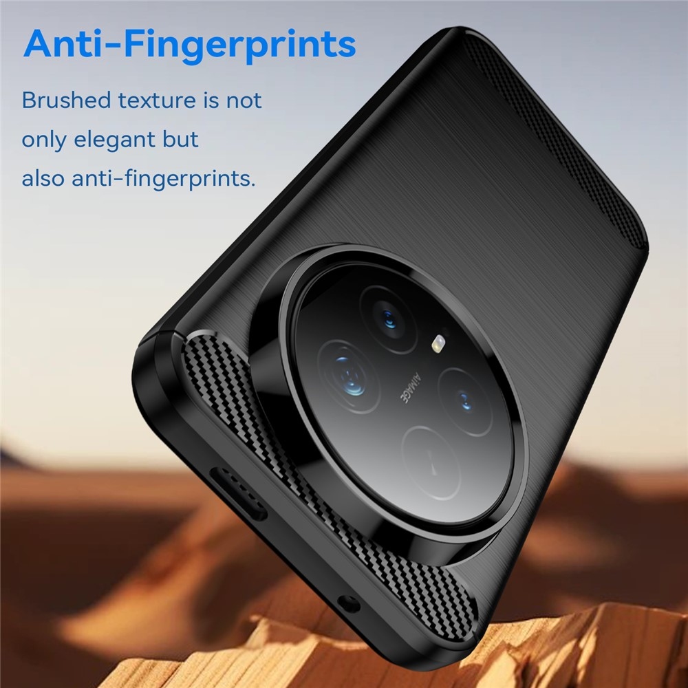 Carbon odolný gelový obal na Honor Magic 8 Pro 5G - černý