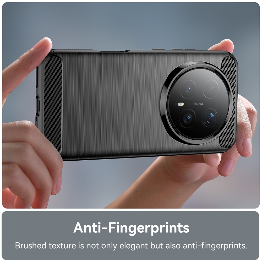 Carbon odolný gelový obal na Honor Magic 8 Pro 5G - černý