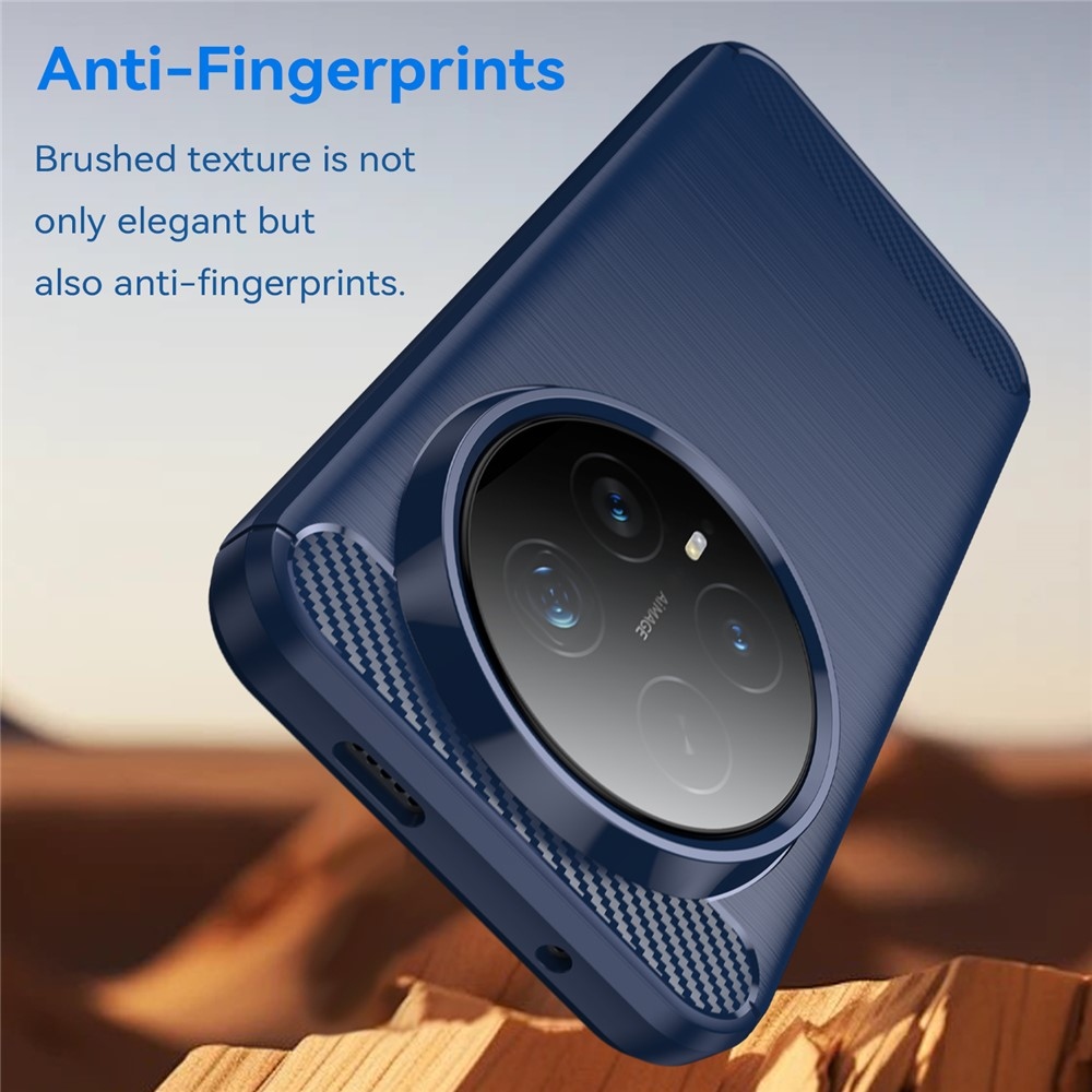 Carbon odolný gelový obal na Honor Magic 8 Pro 5G - modrý