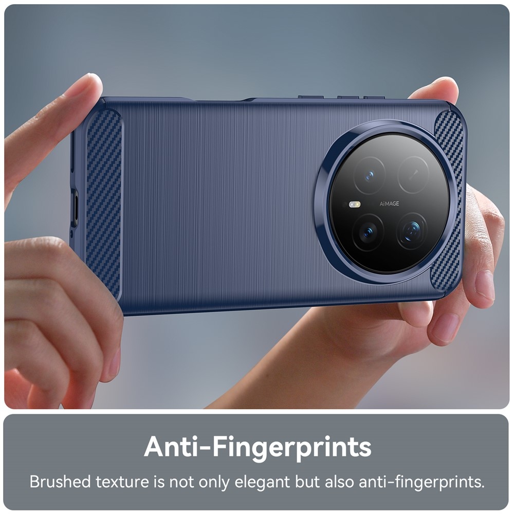 Carbon odolný gelový obal na Honor Magic 8 Pro 5G - modrý