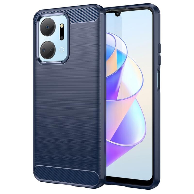 Carbon odolný gelový obal na Honor X7a - modrý