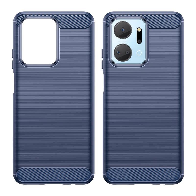Carbon odolný gelový obal na Honor X7a - modrý