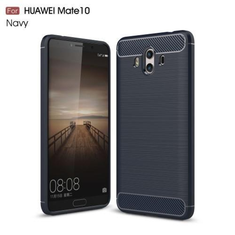 Carbon odolný gelový obal na Huawei Mate 10 - tmavěmodrý