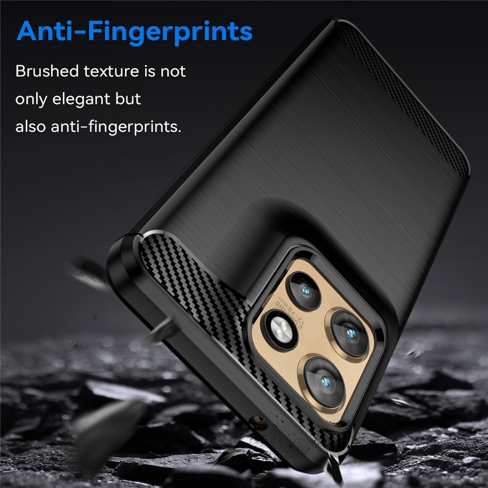 Carbon odolný gelový obal na Motorola Edge 60 Neo 5G/50 Neo 5G - černý