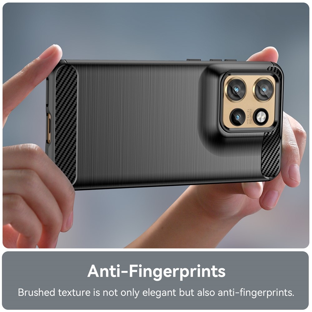 Carbon odolný gelový obal na Motorola Edge 60 Neo 5G/50 Neo 5G - černý