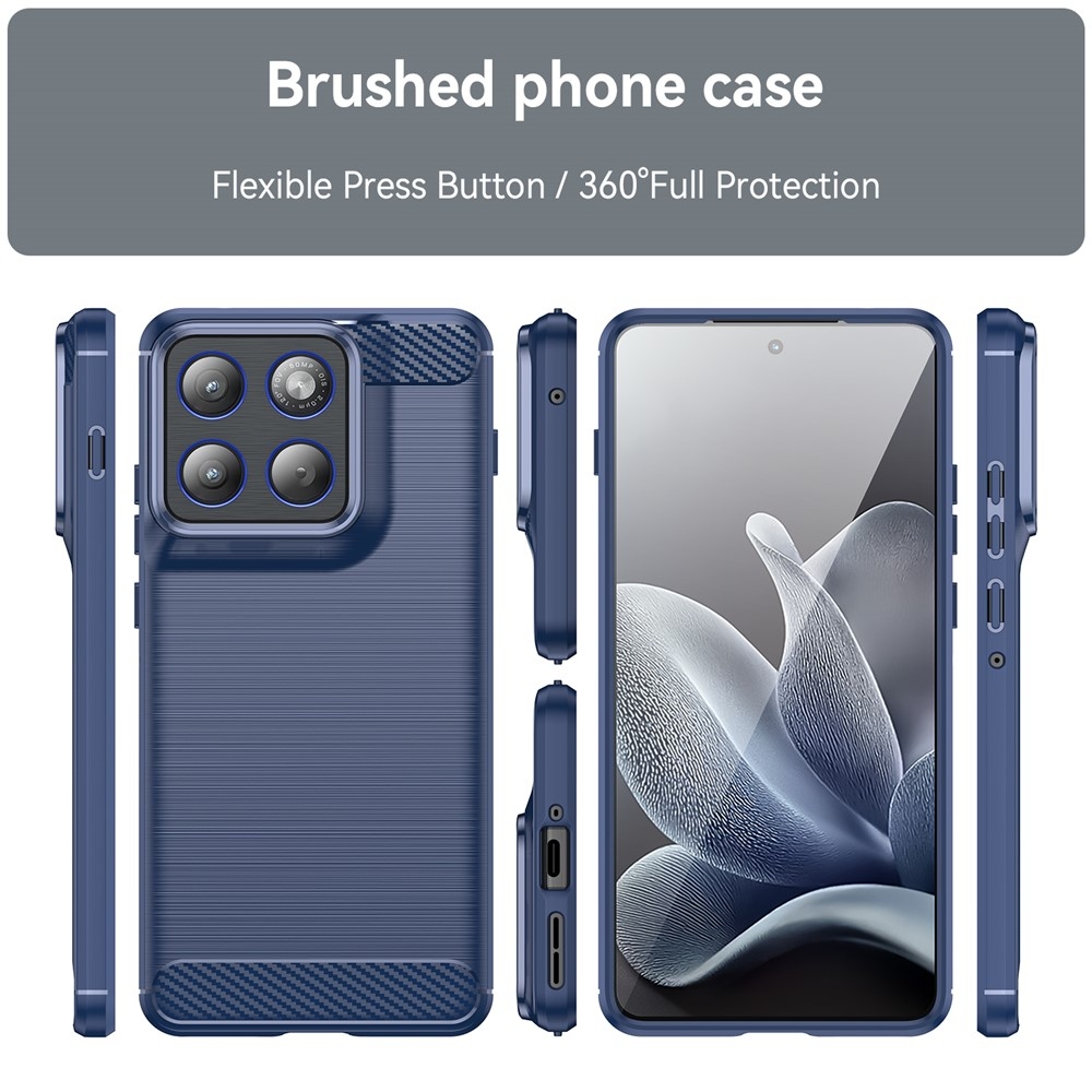 Carbon odolný gelový obal na Motorola Edge 70 5G - modrý