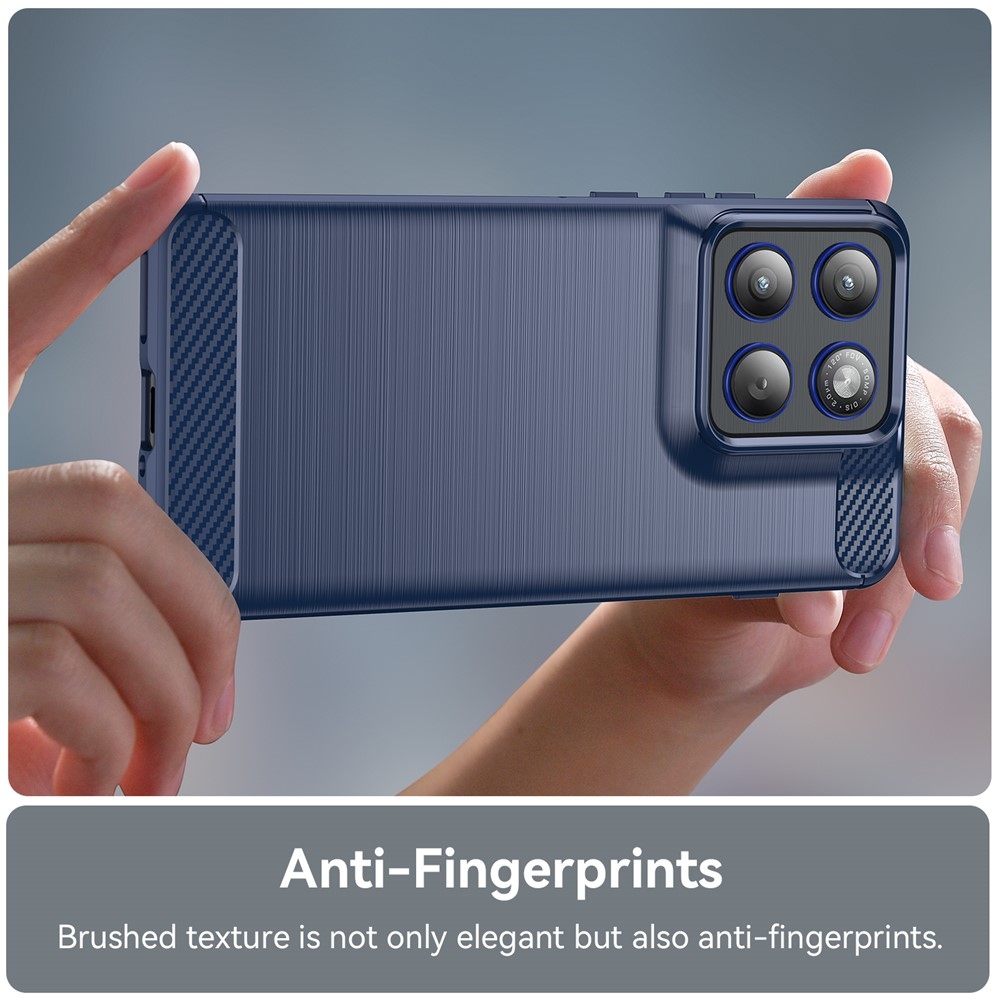 Carbon odolný gelový obal na Motorola Edge 70 5G - modrý