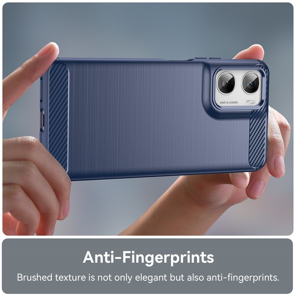 Carbon odolný gelový obal na Motorola Moto G06/G06 Power - modrý