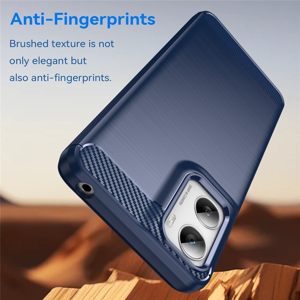 Carbon odolný gelový obal na Motorola Moto G06/G06 Power - modrý