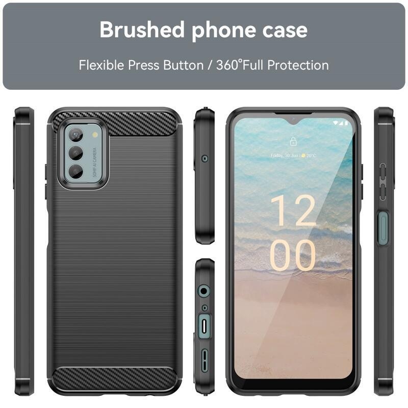 Carbon odolný gelový obal na Nokia G22 - černý