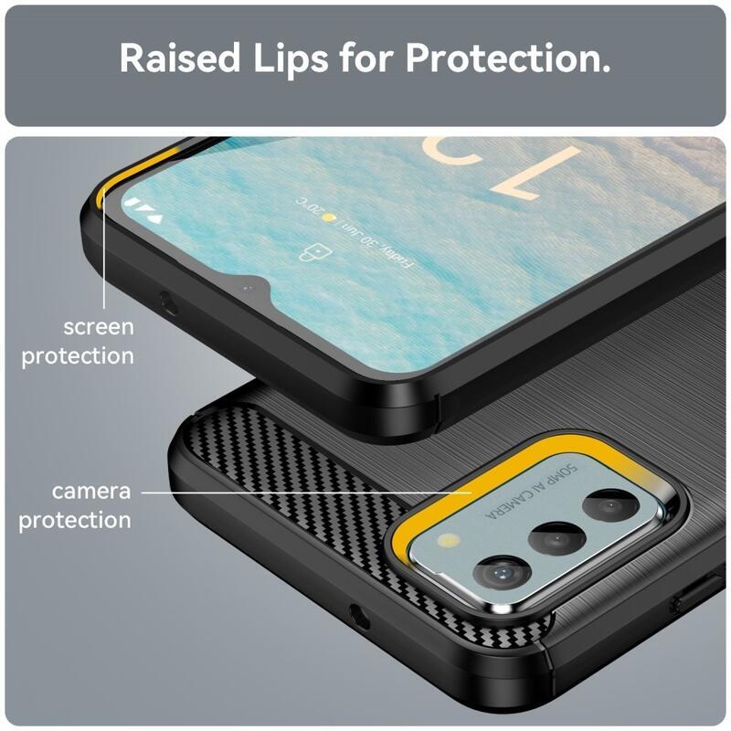 Carbon odolný gelový obal na Nokia G22 - černý