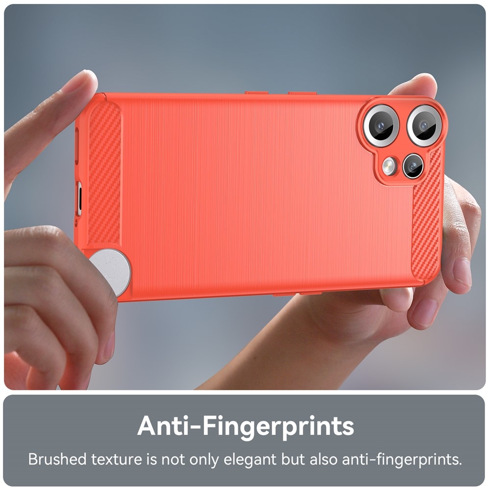 Carbon odolný gelový obal na Nothing CMF Phone 2 Pro - červený