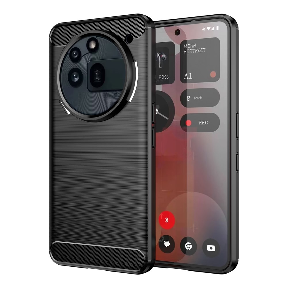 Carbon odolný gelový obal na Nothing Phone (3a) Pro - černý