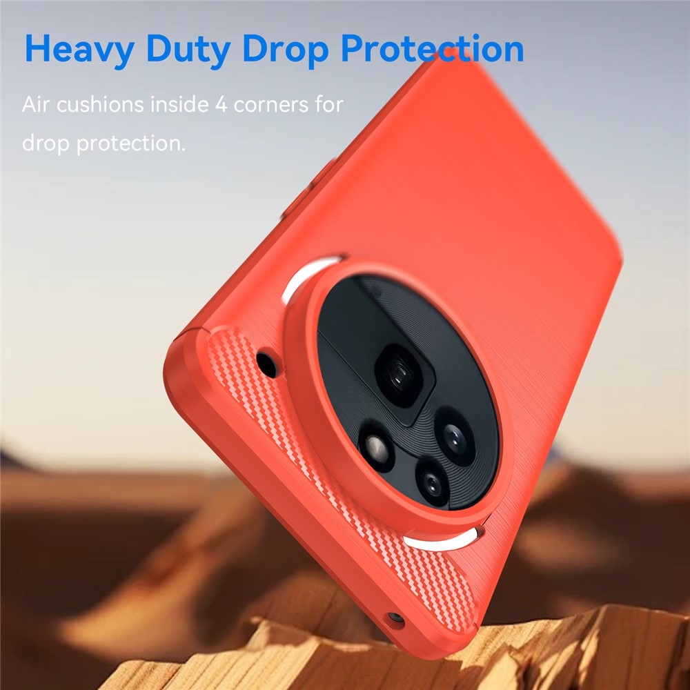 Carbon odolný gelový obal na Nothing Phone (3a) Pro - červený