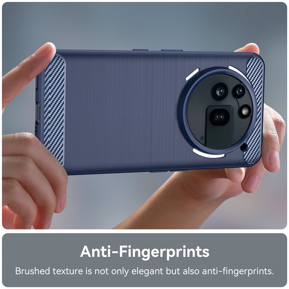 Carbon odolný gelový obal na Nothing Phone (3a) Pro - modrý