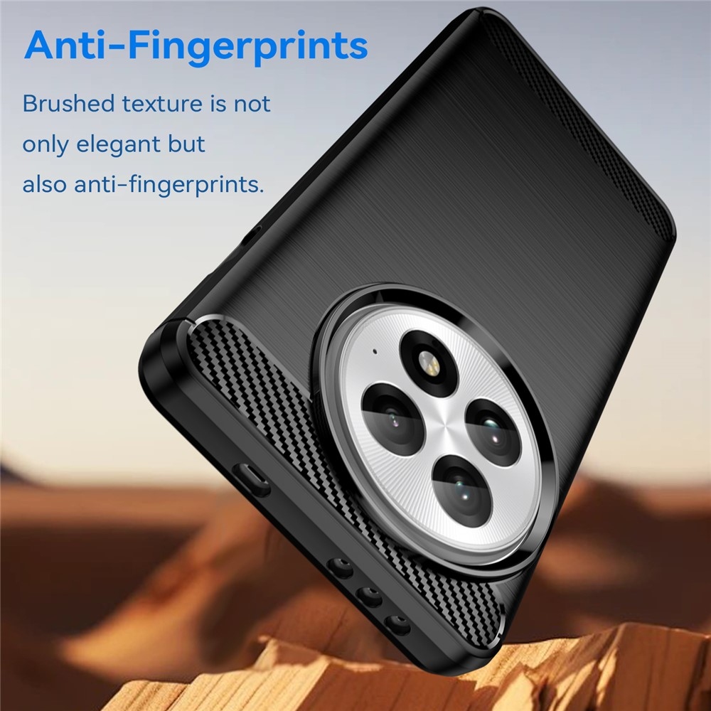 Carbon odolný gelový obal na OnePlus 13 - černý