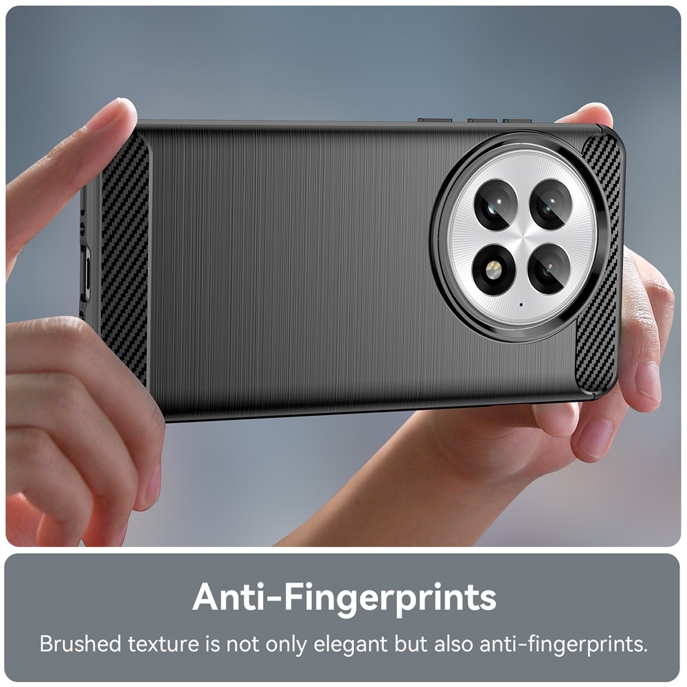 Carbon odolný gelový obal na OnePlus 13 - černý